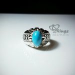 Original High-Quality Neyshabury Turquoise With Handmade Silver Ring MR0004 - Image 2