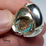 Original Neyshabury Turquoise With Handmade Silver Ring MR0005 - Image 5
