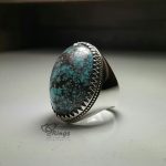 Original Neyshabury Feroza With Handmade Silver Ring