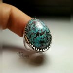 Original Neyshabury Feroza With Handmade Silver Ring MR0033 - Image 2