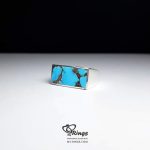 Original Neyshabury Turquoise With Handmade Silver Ring MR0035 - Image 3