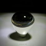 Handmade Silver Ring With Original Black Yemeni Agate Jaz MR0041