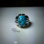 Original Neyshabury Firoza With Handmade Silver Ring MR0045 - Image 2