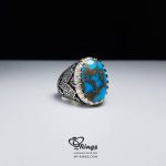 Original Neyshabury Feroza With Handmade Silver Ring