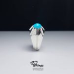 Original Neyshaburi Turquoise With Handmade Silver Ring MR0047 - Image 2