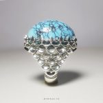 Very Exquisite Neyshabur Turquoise With First Class Handmade Silver Ring