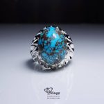 Nishapur Feroza With Handmade Silver Ring MR0077 - Image 4