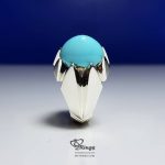 Neyshabur Feroza With Handmade Silver Ring MR0078 - Image 2