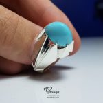 Neyshabur Feroza With Handmade Silver Ring MR0078 - Image 3