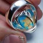 Exquisite Nayshaboor Feroza With Handmade Silver Ring MR0082 - Image 4