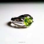 Original Peridot with Handmade Silver Ring MR0086