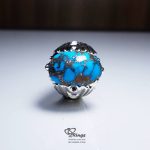 Neyshaburi Feroza With Handmade Silver Ring MR0097 - Image 2
