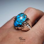Neyshaburi Feroza With Handmade Silver Ring MR0097 - Image 3