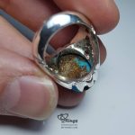 Neyshaburi Feroza With Handmade Silver Ring MR0097 - Image 4