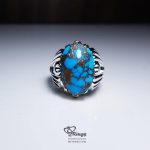 Neyshaburi Feroza With Handmade Silver Ring MR0097 - Image 5