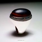 Handmade Silver 925 Ring With Natural Aqeeq MR0099