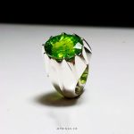 Original Peridot with Handmade Silver Ring MR0102