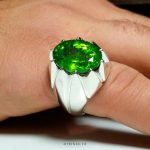 Original Peridot with Handmade Silver Ring MR0102