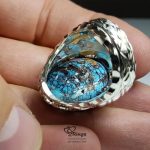 Natural Turquoise With Handmade Silver 925 Ring MR0103 - Image 5