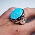 Original Turquoise With Handmade Silver 925 Ring MR0104 - Image 3
