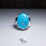 Original Turquoise With Handmade Silver 925 Ring MR0104 - Image 4