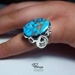 Unique Nishapur Firoza With Silver 925 Ring MR0107 - Image 2