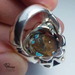 Unique Nishapur Firoza With Silver 925 Ring MR0107 - Image 3