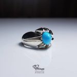 Natural Feroza With Silver 925 Ring