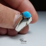 Natural Feroza With Silver 925 Ring MR0111 - Image 4