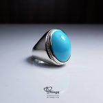 Exquisite Turquoise With Handmade Silver Ring