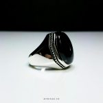 Black Yemeni Agate With Silver 925 Ring MR0123