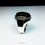 Black Yemeni Agate With Silver 925 Ring MR0123