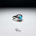 Exquisite Ferozah With Handmade Silver Ring
