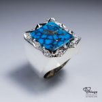 Natural Turquoise With Handmade Silver Ring