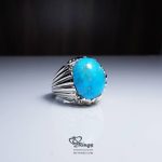 Original Turquoise With Handmade Silver Ring