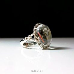 Very High Quality Dur Al Najaf And Handmade Silver Ring MR0139
