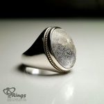 High Quality Dur Al Najaf With Handmade Silver Ring