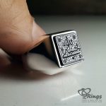 Black Yemeni Akeek With Silver 925 Ring