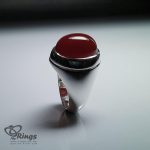 Classic Handmade Silver Ring And Red Yemeni Agate