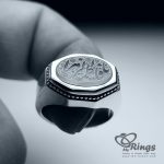 Purple Yemeni Akeek With Silver 925 Ring