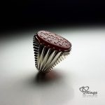 Red Yemeni Agate With Silver 925 Ring