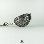 Exquisite Yemeni Agate On Handmade Silver Box For Hirz And Islamic Talismans
