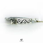 Hand Engraved Silver Box For Islamic Hirz And Talisman As Necklaces