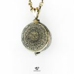 Exquisite Hand Engraved White Yemeni Aqeeq On Silver Box For Islamic Hirz And Talisman As Necklaces