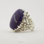 Exclusive Purple Yemeni Aqeeq On Men Silver Ring