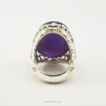Exclusive Purple Yemeni Aqeeq On Men Silver Ring