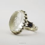 Elegant Men Shia Silver Ring With Dur Al Najaf Stone