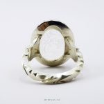 Elegant Men Shia Silver Ring With Dur Al Najaf Stone