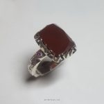 Red Brown Yemeni Aqeeq Women Ring