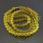 Natural Yellow Aqeeq Tasbih